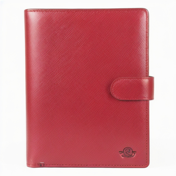 Custom Logo Saffiano Leather Red Women Travel Passport Cover Wallet