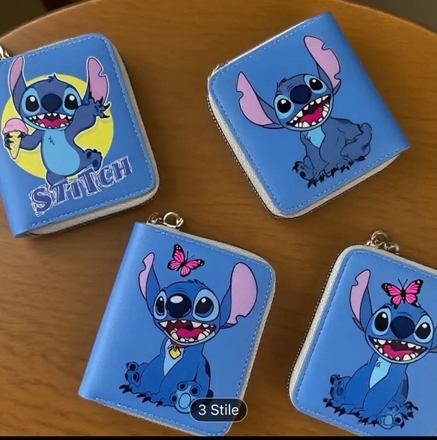 Wholesale Lovely Cartoon Monster PU Leather Zipper Card Coin Wallet