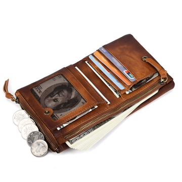 Fashion Leather Logo Pattern Wallets